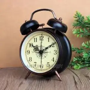 Black Vintage Alarm Clock Twin Bell Alarm Clocks Fo