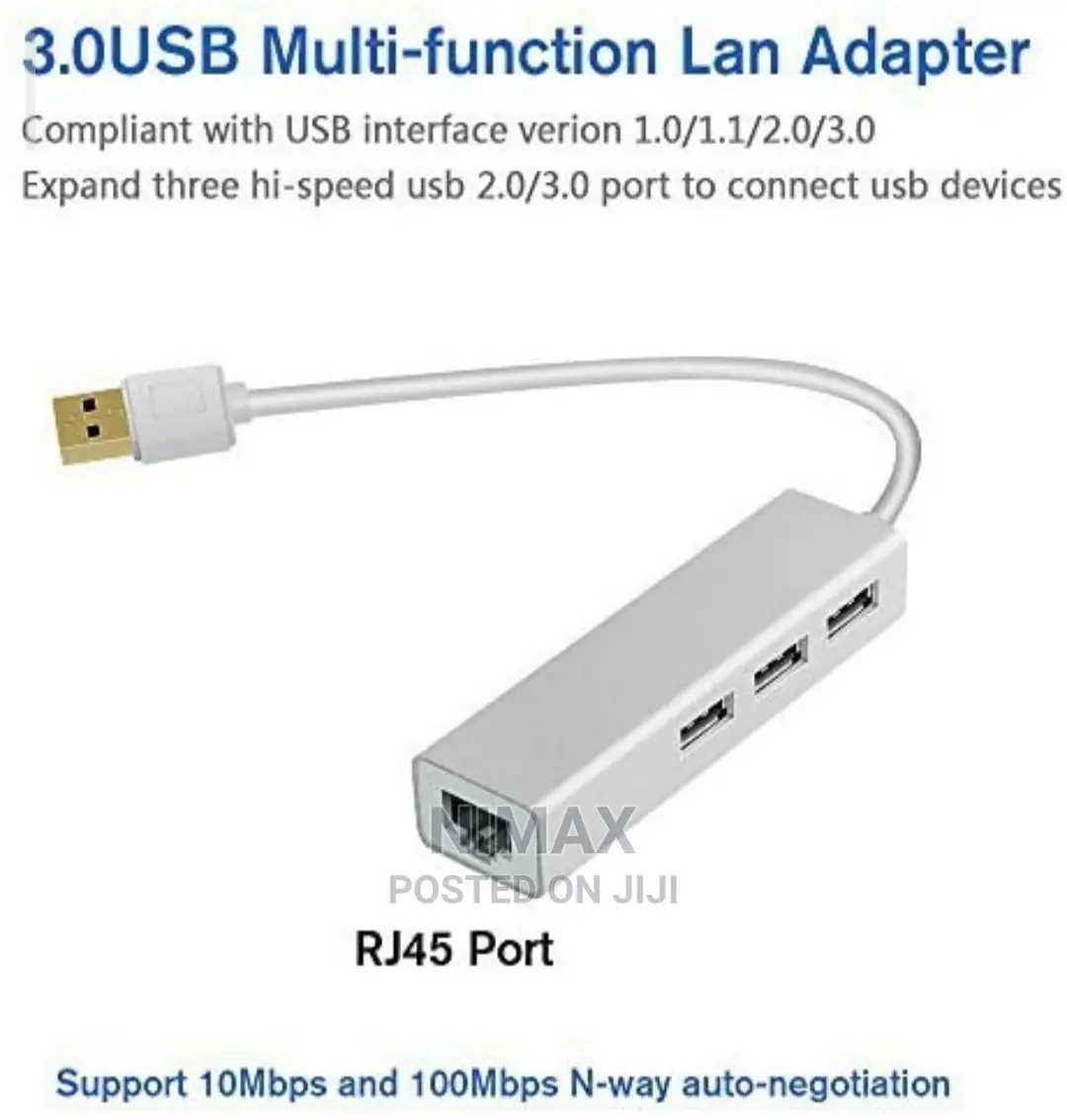 USB 3.0 HUB Multi-Function LAN Adapter