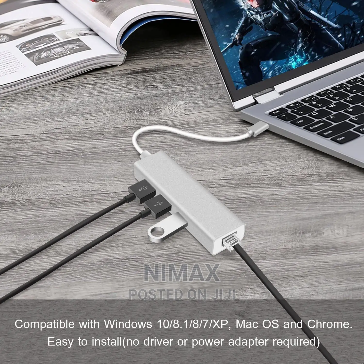USB 3.0 HUB Multi-Function LAN Adapter