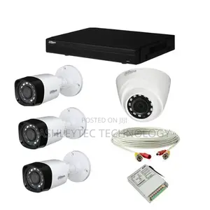 Three Dahua CCTV Cameras Security Surveillance 1080p Complet