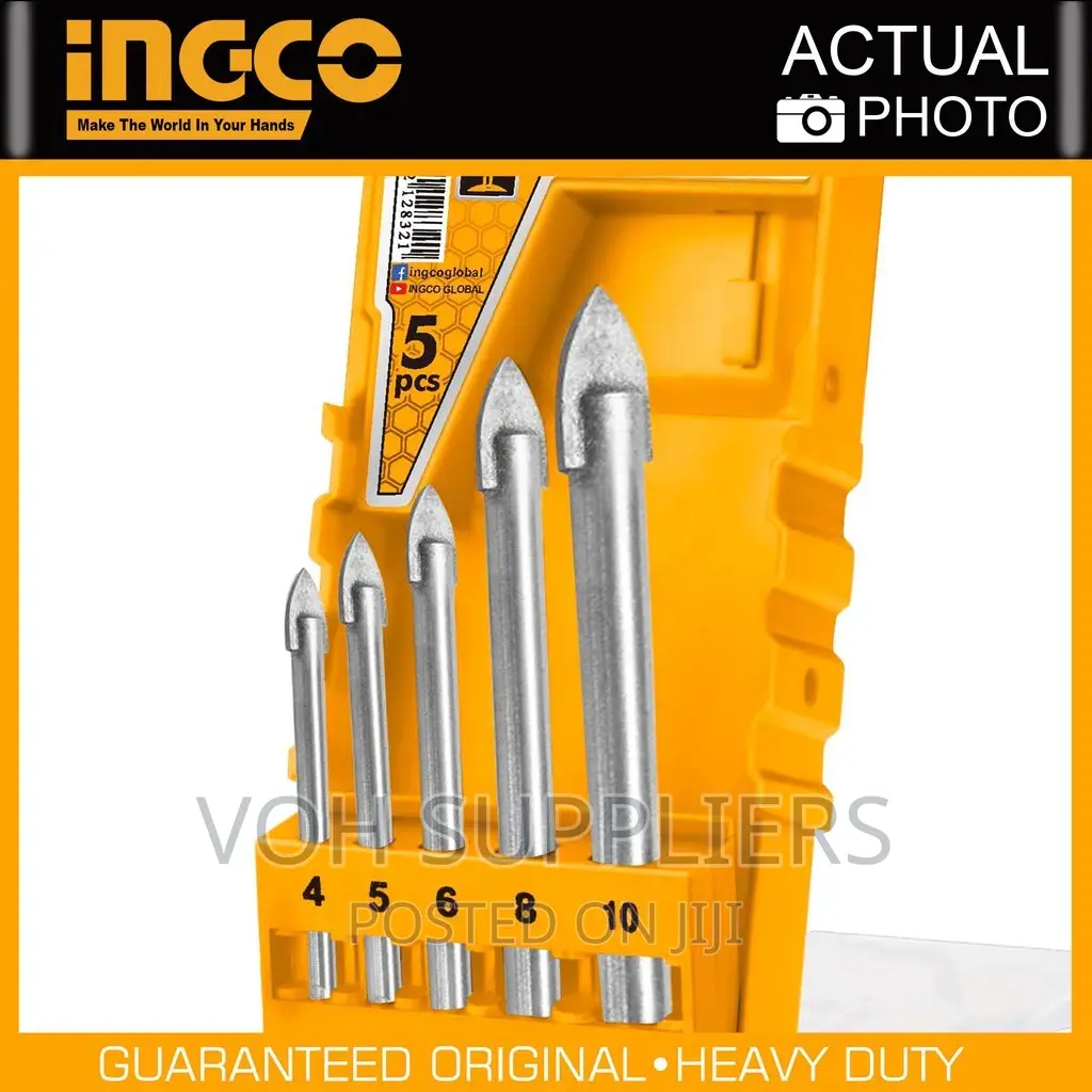5pcs Glass Drill Bit Set
