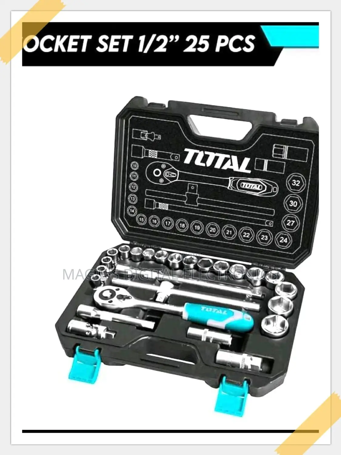 Total Socket Set 1/2" 25pcs
