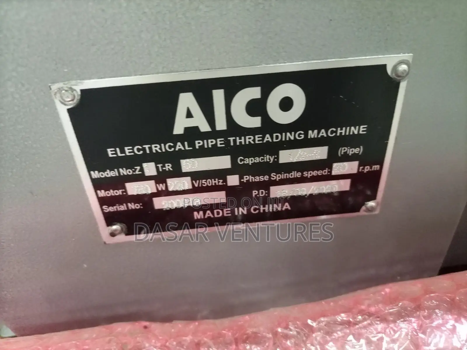 Pipe Threading Machine 1⁄2"-2"