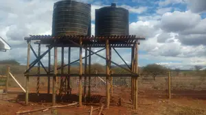 Water Tower Poles Treated Resistant to Termites and Decay