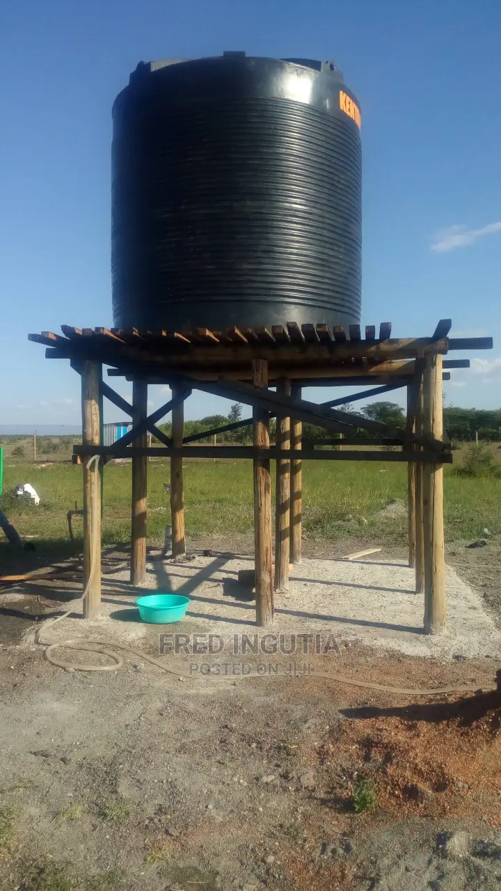 Water Tower Poles Treated Resistant to Termites and Decay