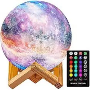 Moon Lamp Kids Night Light Galaxy 3D Star Lamp 16 Colors LED