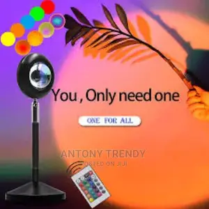 LED Sunset Colorful Floor Lamp Rainbow Projection Atmosphere