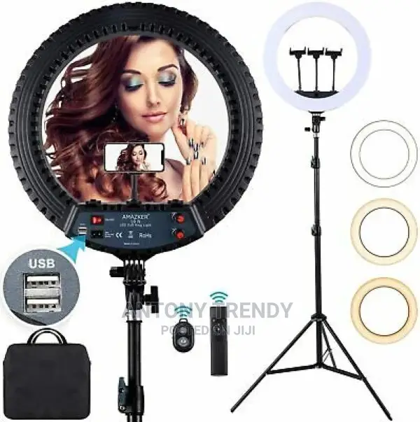 18 Inch 3200- Dimmable Led Ring Light With Light Stand