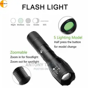 XM-L T6 Zoomable 6000 Lumen Tactical LED Flashlight Torch L