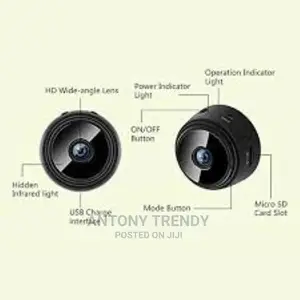 Wide Clear Vision Mini Wifi Camera A9 1080P