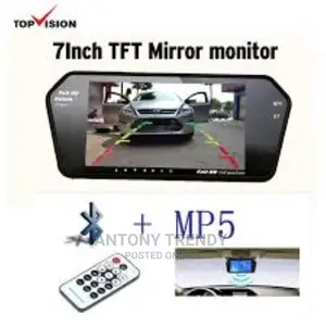 Non-Brand 7 Inch LCD Screen Car Front Rear View Mirror DVD D