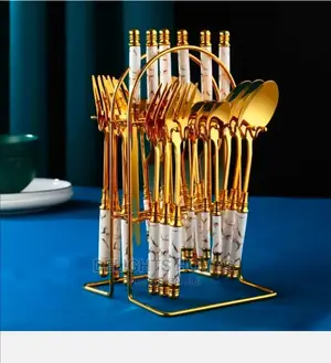 24pcs Gold Spoon Set
