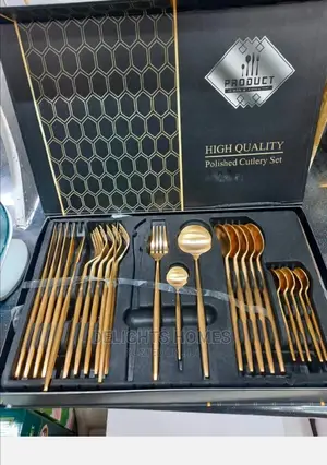 24pcs Gold Spoon Set