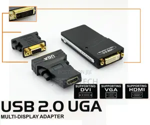 USB 2.0 to Dvi HDMI VGA Multi Display Graphic Adapter Conver