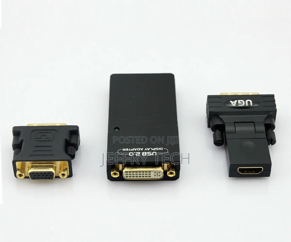 USB 2.0 to Dvi HDMI VGA Multi Display Graphic Adapter Conver