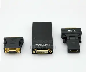 USB 2.0 to Dvi HDMI VGA Multi Display Graphic Adapter Conver
