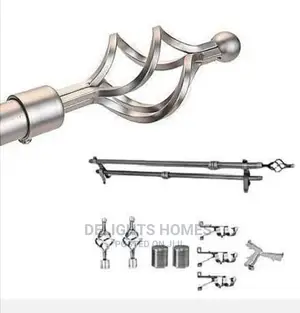 Curtain Rods 2m Double Silver and Gold