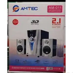 Ac/Dc White 3000 Watts 2.1 Amtec 011 Subwoofer.
