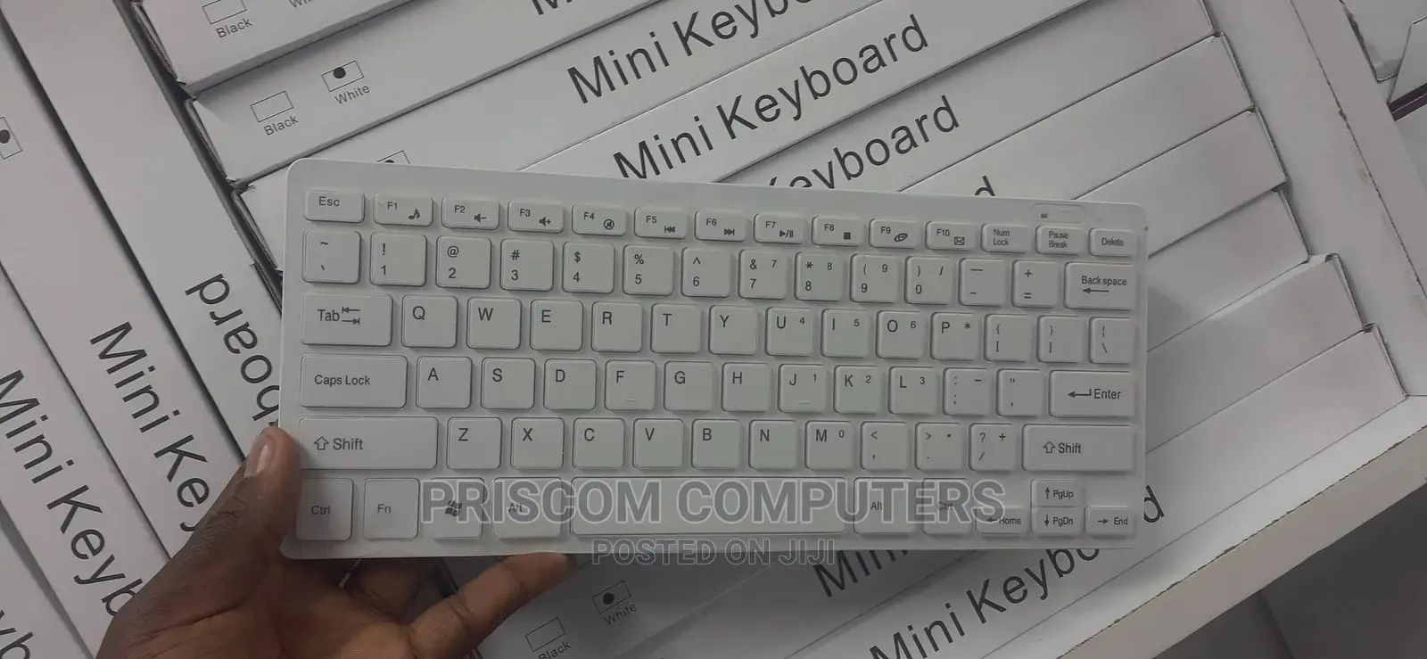 Wireless Keyboard and Mouse - White Color
