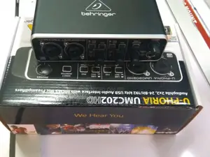 2 Channel Behringer Umc202hd Soundcard