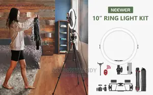 Elegiant 10inchs Ring Light 52.8inchs  Extendable Aluminum Alloy Trip