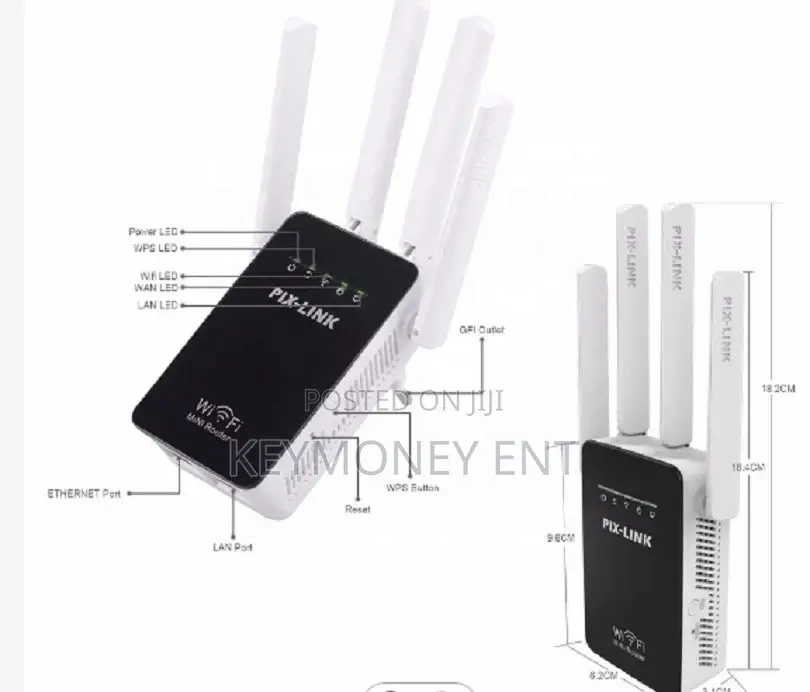 PIX LINK 300mbps Wireless-N Wifi Repeater