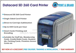 Datacard Printer SD260- Prints ID Cards,Membership Cards Etc