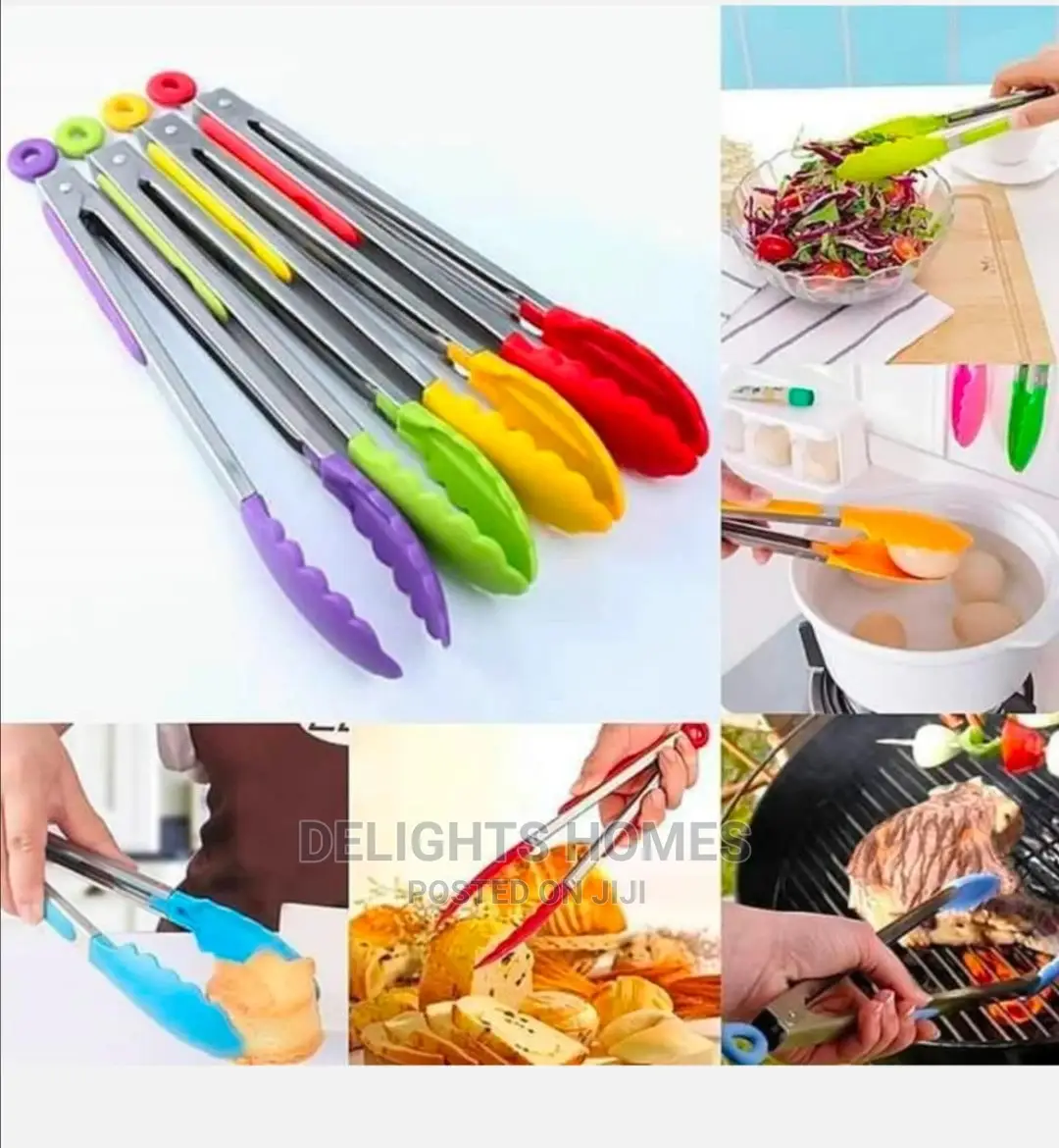 *Non Stick Coloured Tongs