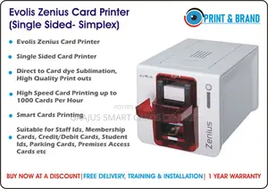 Evolis Zenius Card Printer- Single Sided Card Printer