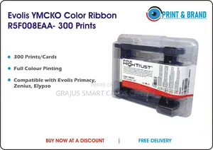 Evolis Color Ribbon 300 Prints R5f008eaa- For Primacy,Zenius