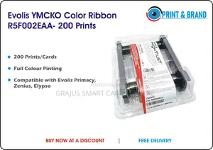 Evolis Color Ribbon 200 Prints R5f002eaa- For Primacy,Zenius