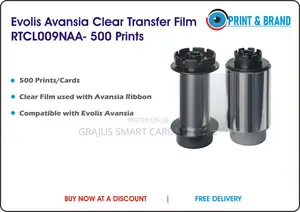 Evolis Avansia Clear Transfer Film Rtcl009naa- 500 Prints