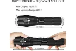 1 Pc HOT 50000LM XM L V6 Flashlight Aluminum Light Zoomable