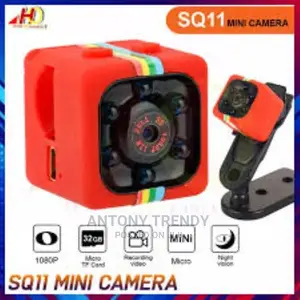 Red Colour SQ11 Mini Camera 1080P Night Vision Sport Mini DV