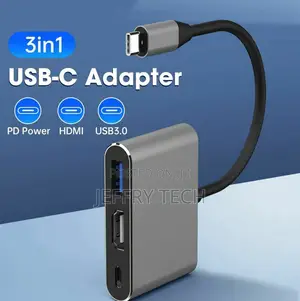Type-C Hub Adapter to HDMI/VGA/USB/USB-C 3 in 1 USB 3.0 Char