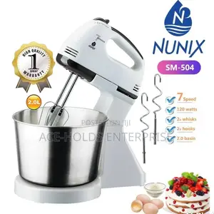 7 Speed 120 Watts Stand Mixer With Bowl