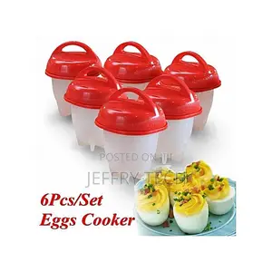 6pcs Egg Cooker Poacher Boiler Silicone Kitchen Tool Steamer Easy