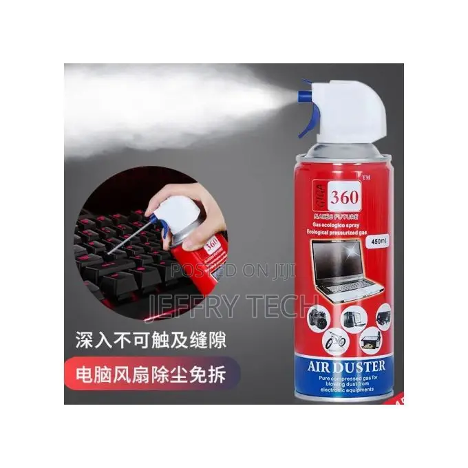 Giga 630 Cleaning Compressed Air Duster Canned With Nozzle 4