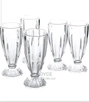6pc Glass Milkshake Glasses
