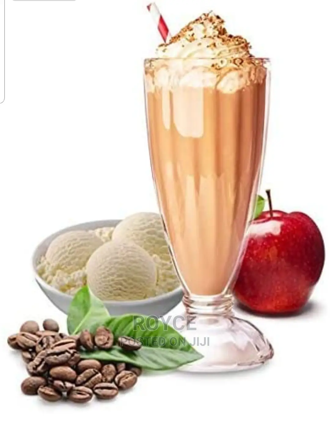 6pc Glass Milkshake Glasses