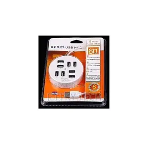 8 - Port USB Hub Extension White