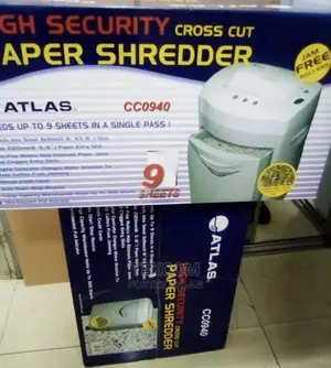 Atlas CC0940 Crosscut 9 Sheets Paper Shredder
