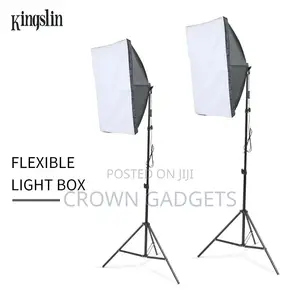 Studio Lighting Kit 4-Socket E27 Lamp Holder Softbox