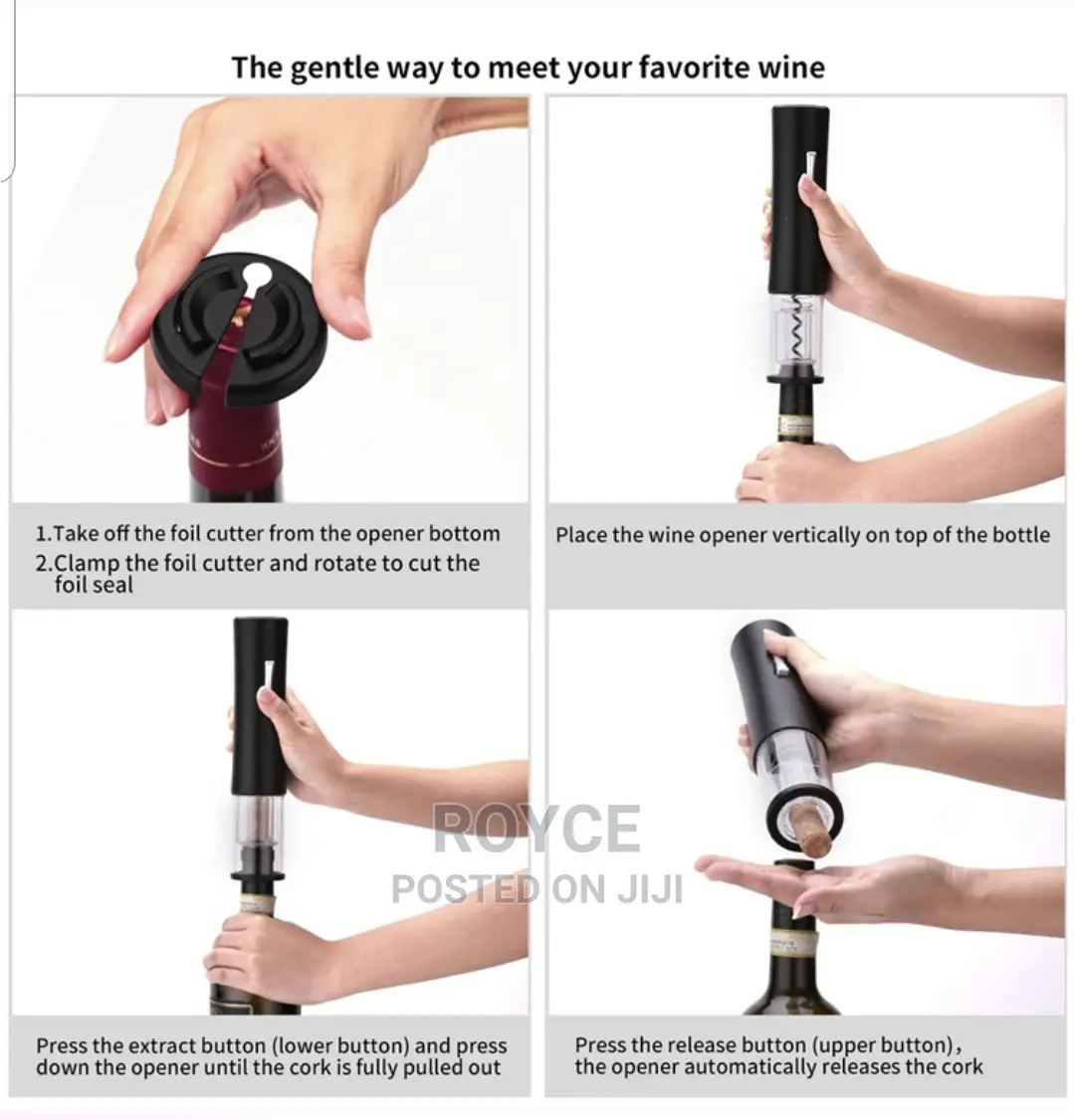4 In 1 Electric Wine Bottle Opener Set