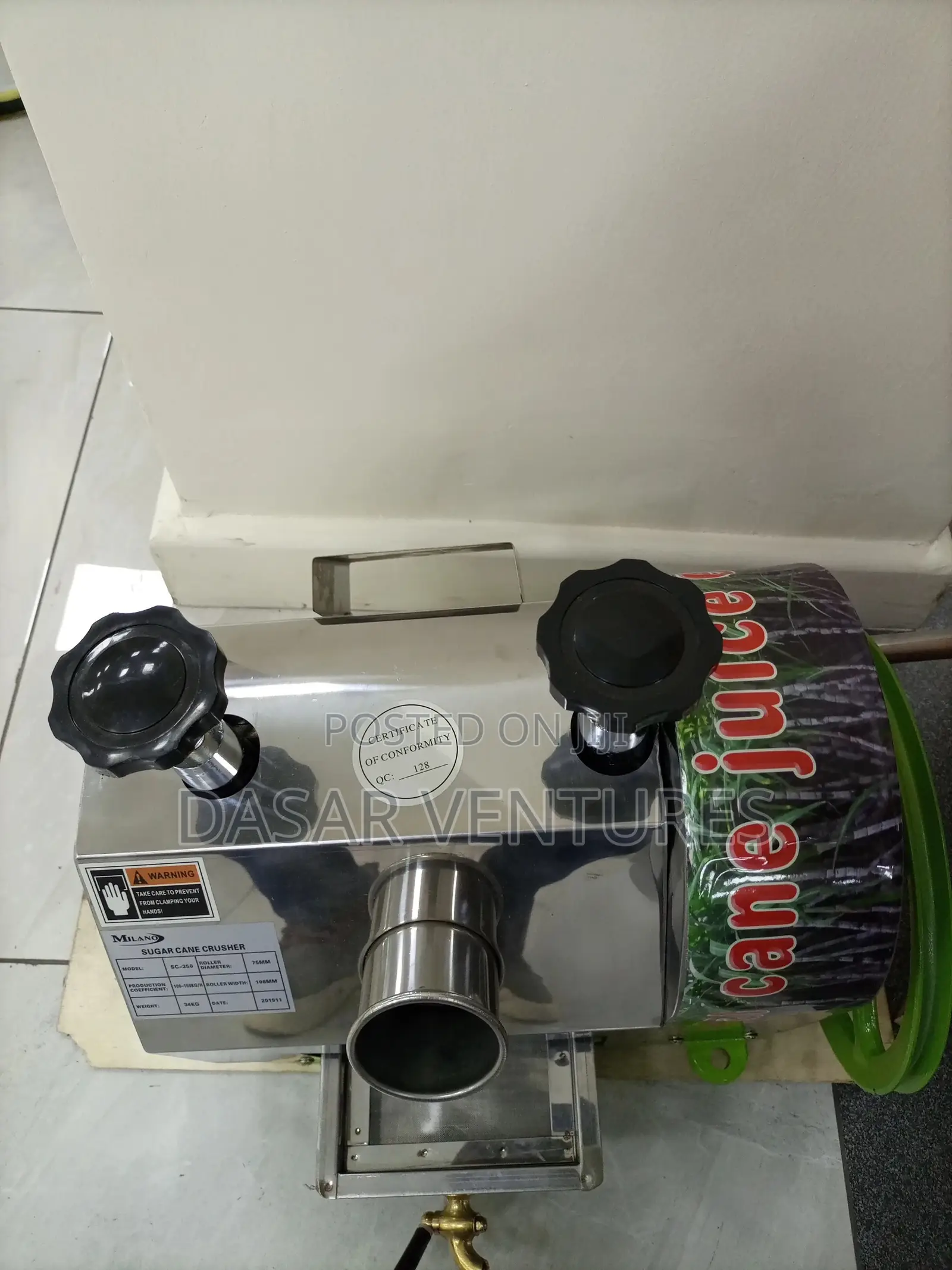 Manual Sugarcane Juice Extractor