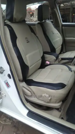 Black Blended With Beige Car Seat Covers
