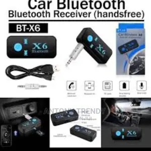 X6 USB Bluetooth Aux Audio Receiver Adapter Handsfree Car Ki