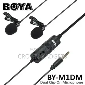 Boya BY-M1DM Dual-Head Lavalier Microphone