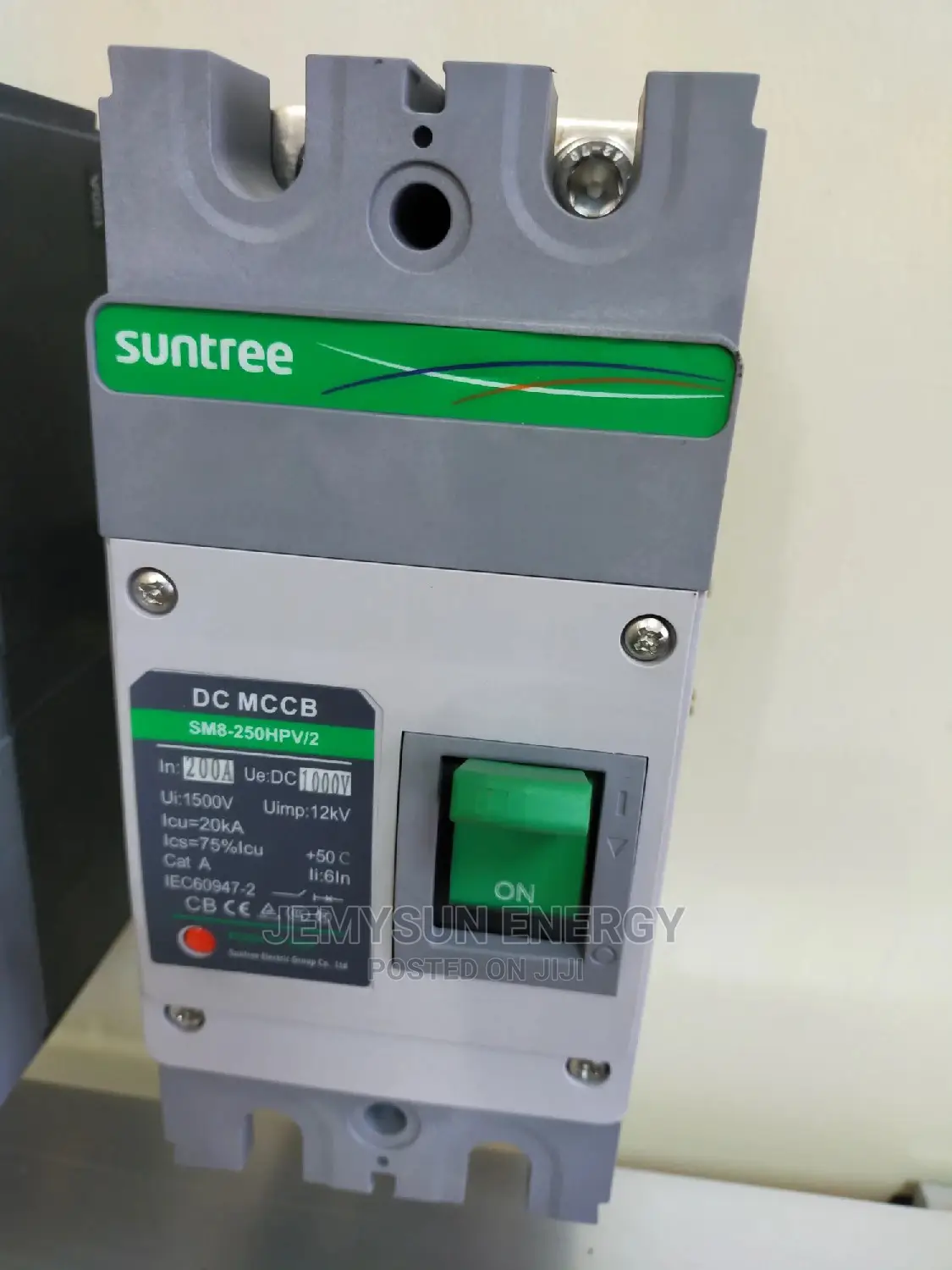 200A 2p DC McCb 1000vdc Suntree