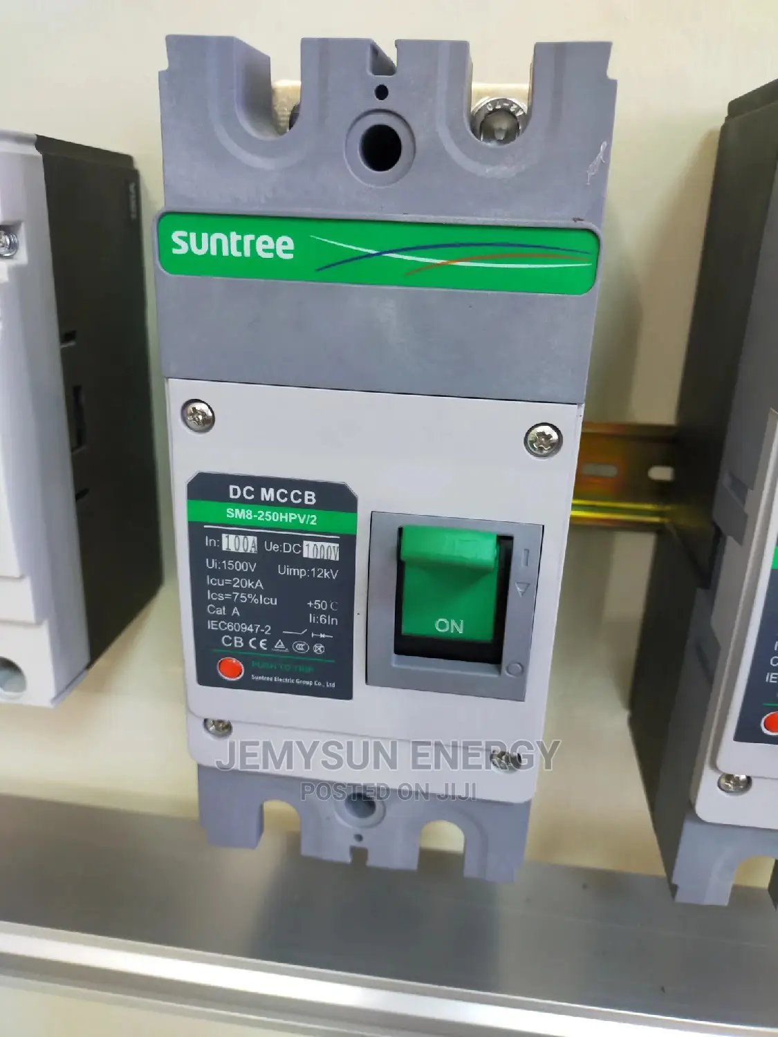 100A 2p DC McCb 1000vdc Suntree